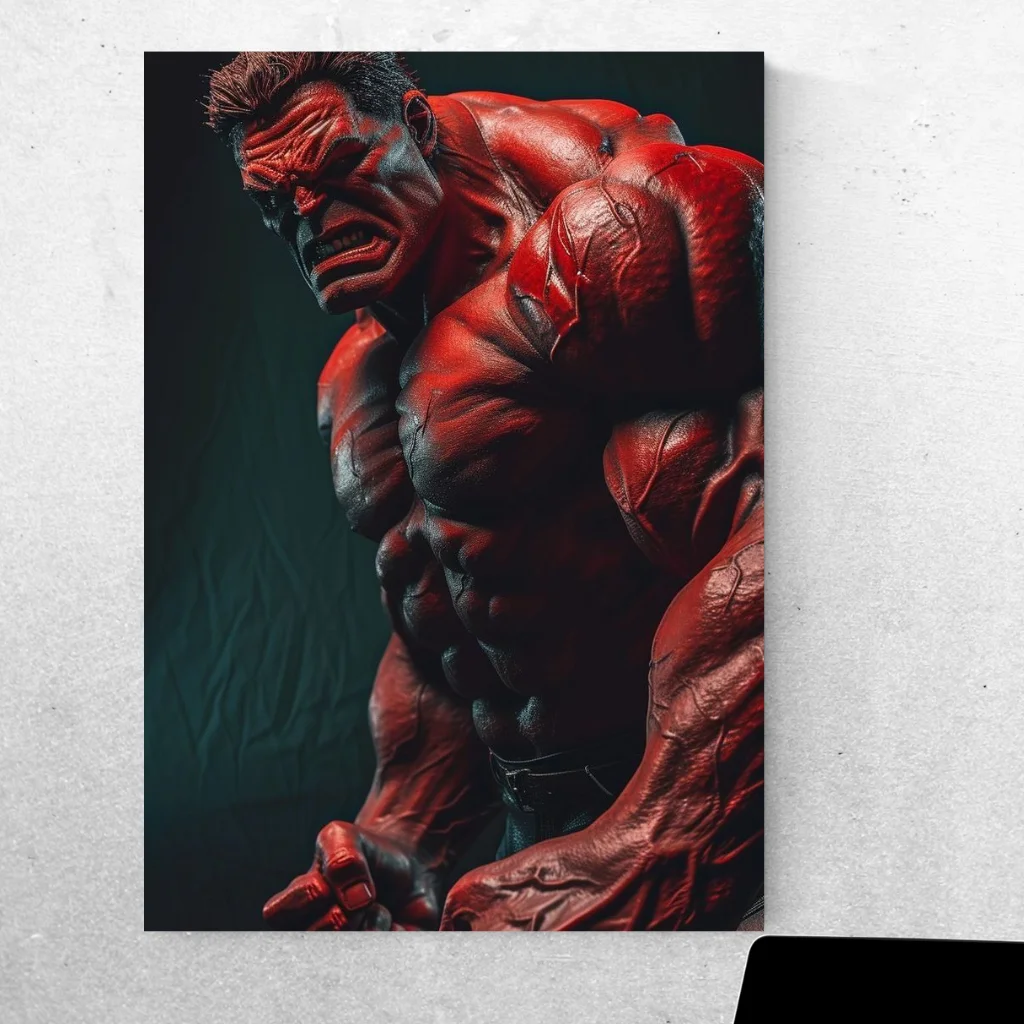 Unleash the Rage: Angry Hulk Unframed Poster!