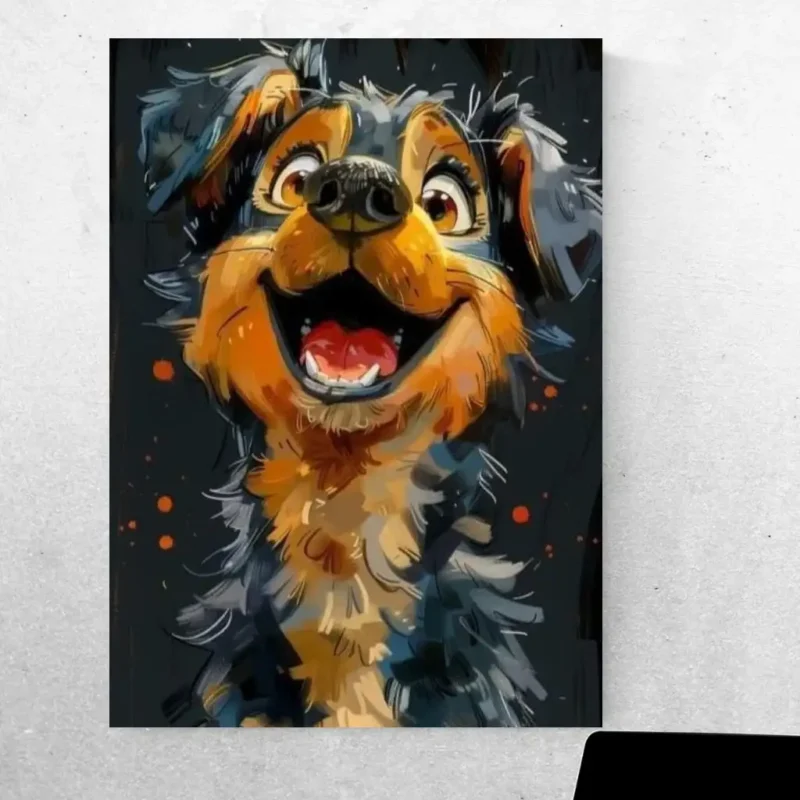 Adorable Dog Poster - Perfect for Any Room, Unframed Delight!