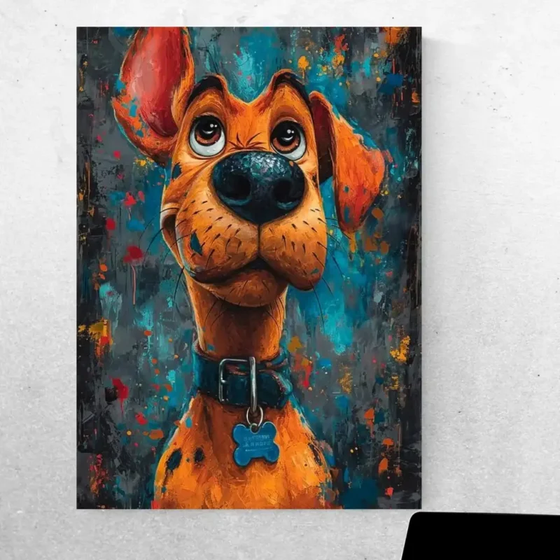 Cute Dog Goffy Poster: Adorable Wall Art for Dog Lovers! Cute Dog Goffy Poster: Adorable Wall Art for Dog Lovers!