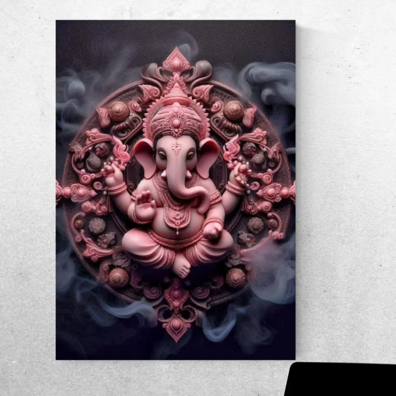 Bless Your Walls Ganesha Calls (Metal Poster)
