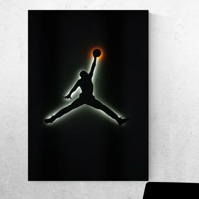 Light up your court! MJ Jumpman (Metal Poster)
