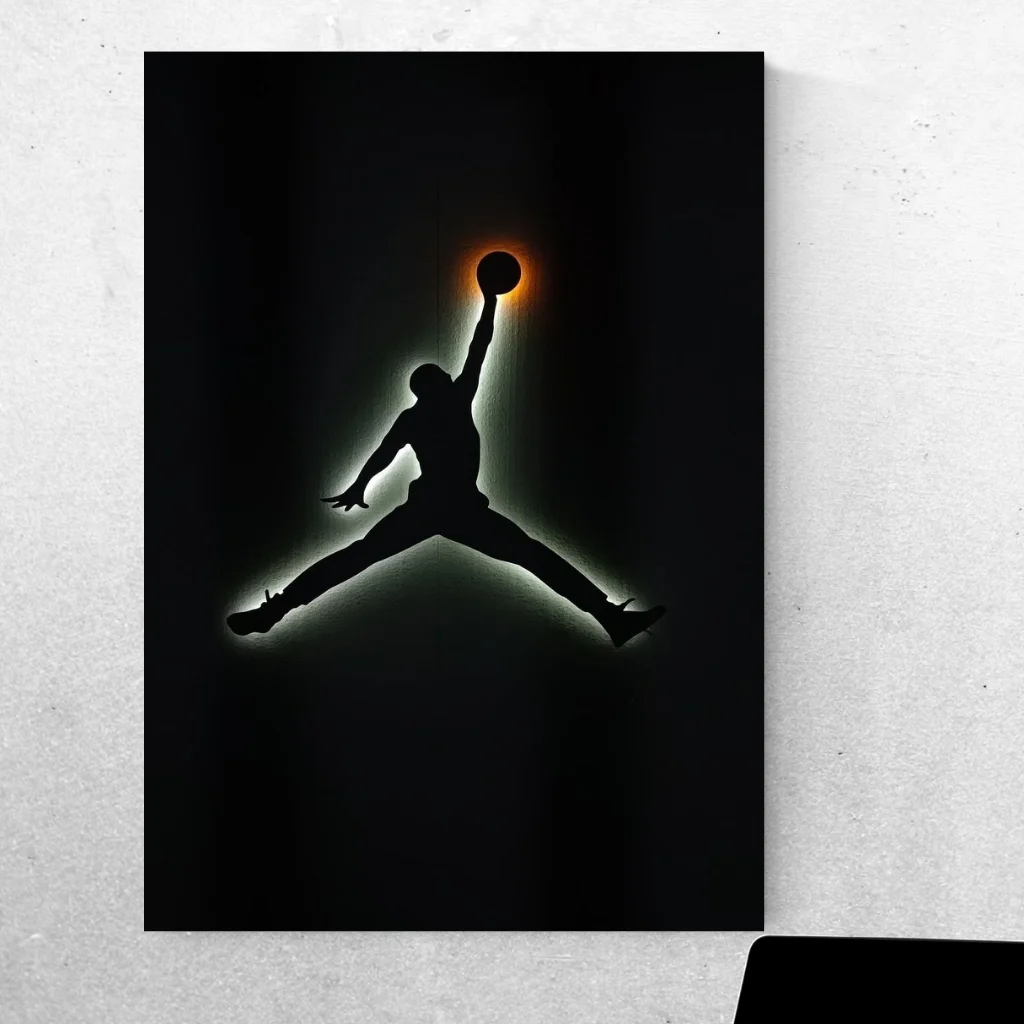 Light up your court! MJ Jumpman (Metal Poster)