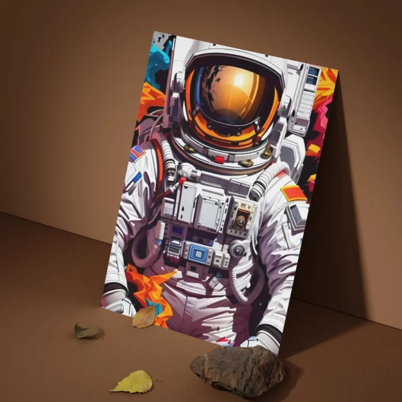 Explore the cosmos with our stunning Astronaut Metal Poster! Explore the cosmos with our stunning Astronaut Metal Poster!