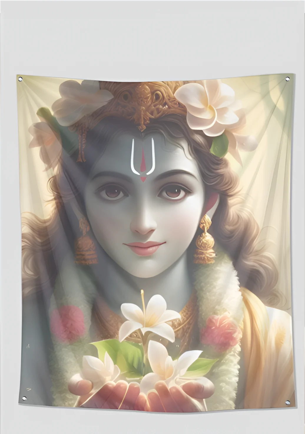Bring Divinity Home: Lord Krishna (Tapestry)