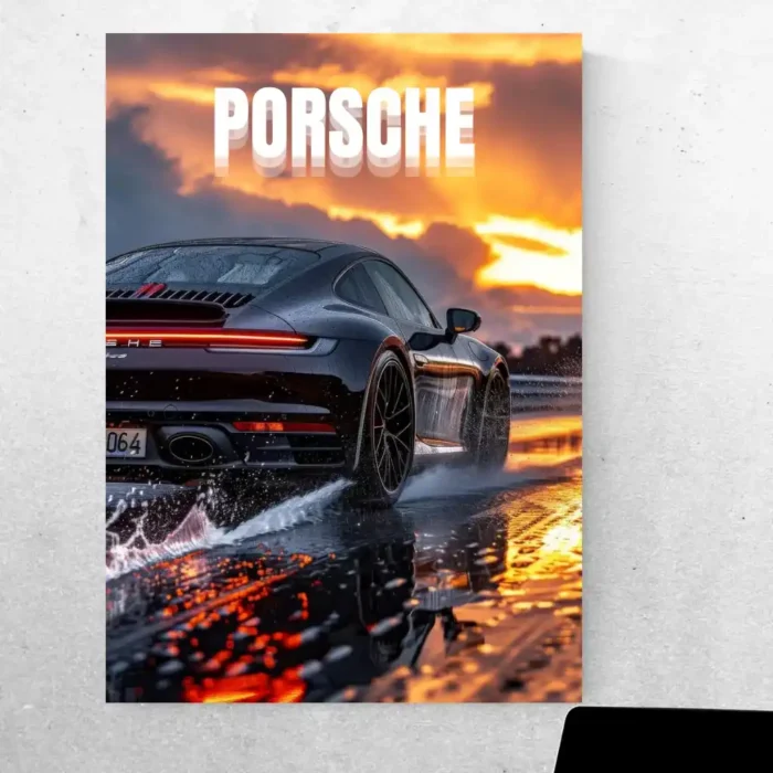 Porsche Power in Metal: Elevate Your Space!