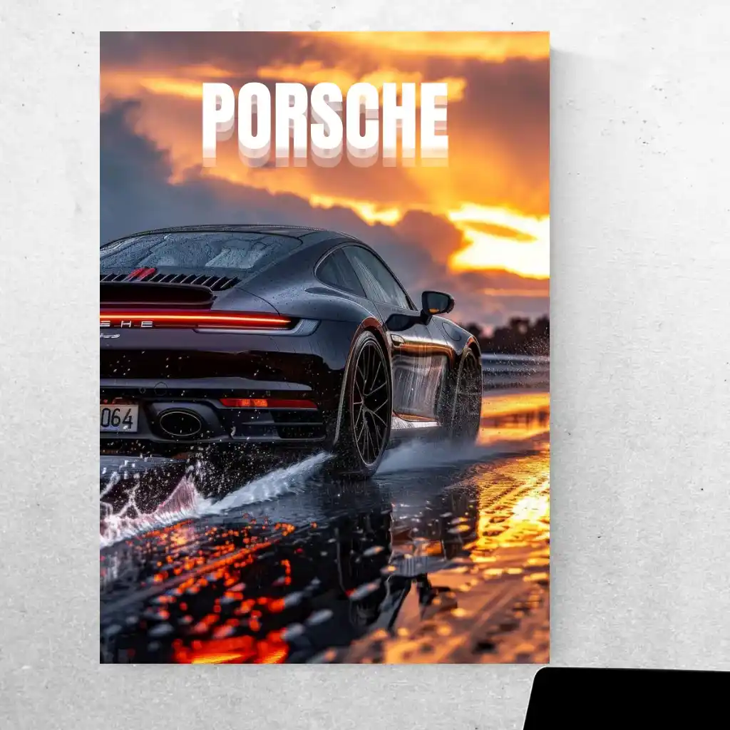 Porsche Power in Metal: Elevate Your Space!