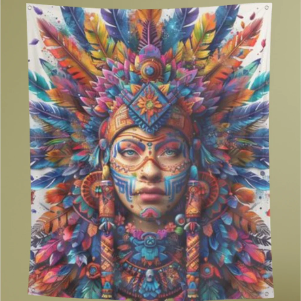 Transform your space with Psychedelic Shamans Tapestry Art Poster!