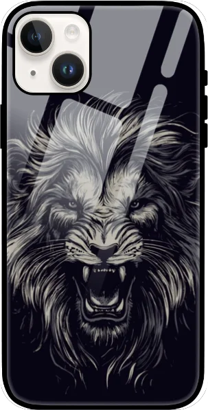 Roar with Confidence: iPhone 15 Lion Glass Case – Durable & Stylish Protection