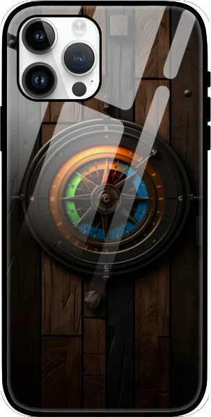 iPhone 15 Compass Design Glass Case: Protect Your Device in Style iPhone 15 Compass Design Glass Case: Protect Your Device in Style