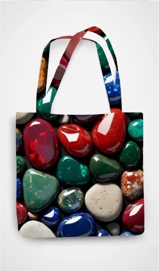 Vibrant Stone Printed Tote Bags: A Unique Collection for Every Style