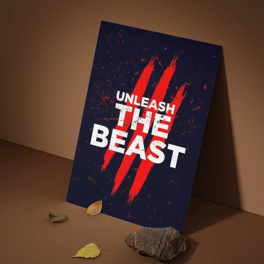 Unleash The Beast Metal Poster - High-Quality Wall Art Decor